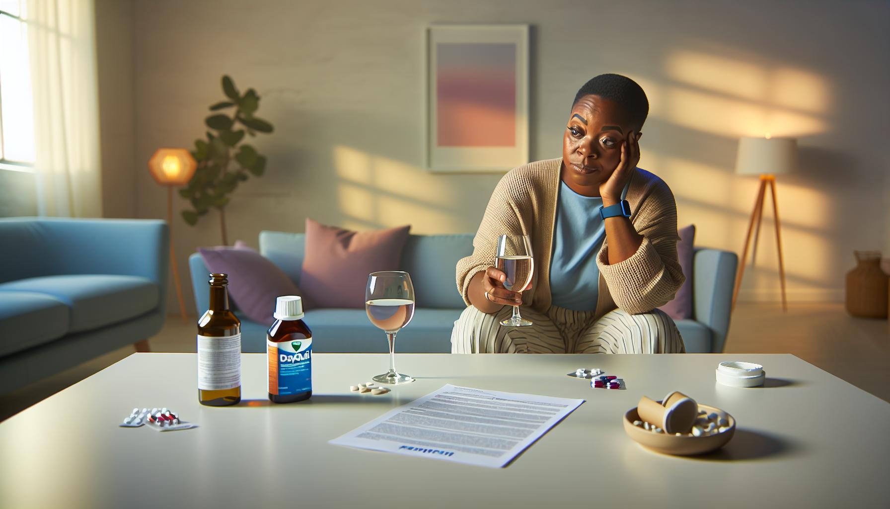Recognizing Symptoms of Dayquil and Alcohol Interaction